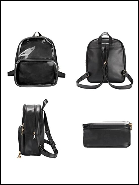 Ita Bag Backpack Double Window PU Leather with Insert Kawaii Anime Expo